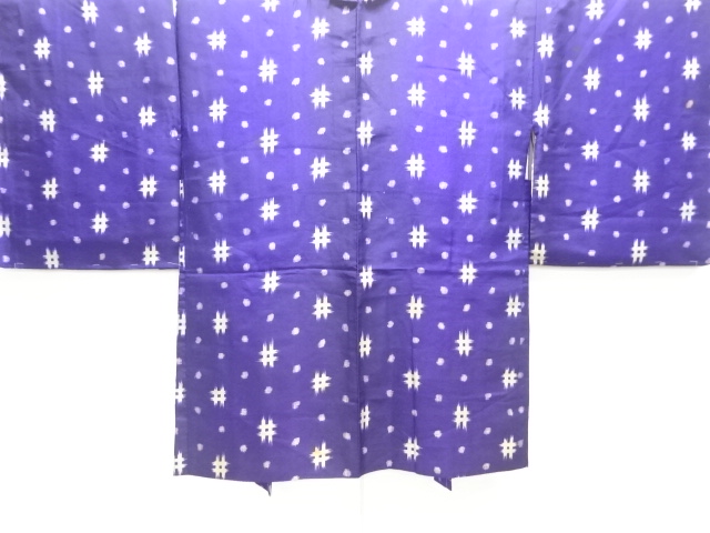 JAPANESE KIMONO / ANTIQUE HAORI / SILK / IGETA PATTERN